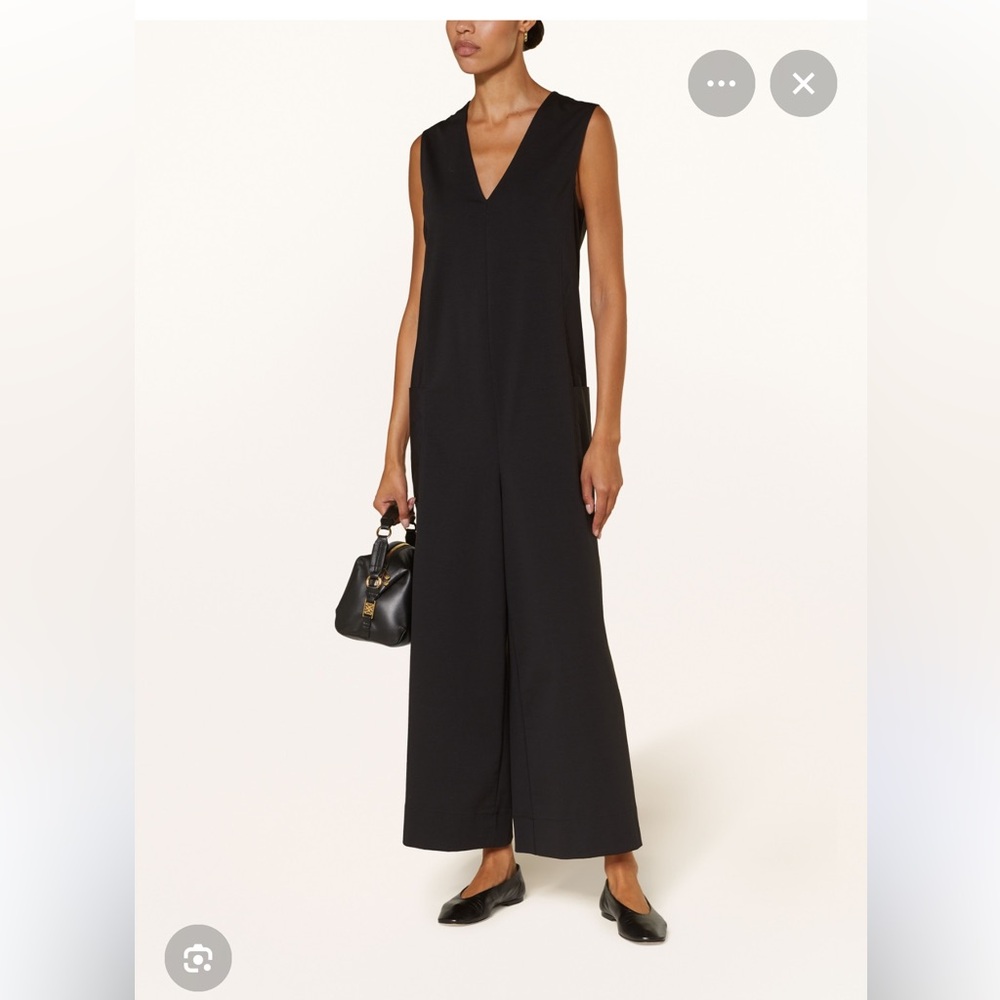 COS Black V-Neck Sleeveless Jumpsuit